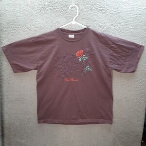 Vintage Alore Shirt Adult Extra Large Purple Single Stitch New Mexico 1990s Rose